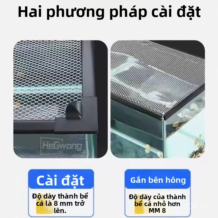 *Từ Tính Bể Cá Chống Nhảy Lưới Chống Cảnh Quan Bể Cá Đầu Tấm Bao Trên Bể Cá Chuyên Dụng Chống Nhảy Lưới Sấm Rọc Arowana Chống Nhảy