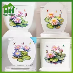 SWEET Phòng Tắm Bồn Cầu Ghế Stier Tự Dính Hoa Bướm Đề Can Nhà Vệ Sinh Stiers Cho Cistern Phòng Tắm WC Nhà Vệ Sinh Trang Trí n