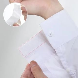 Tấm lót mồ hôi cổ PURECOTTON0, 8 / 80M Cổ áo tự dính Chống bẩn, Băng cố định vòng bít thoáng khí dùng một lần di động cho áo sơ mi Áo lót mũ cổ áo