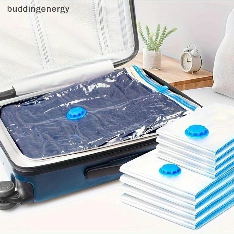 {BUDDI} Túi đựng chân không Túi đựng đồ du lịch có thể tái sử dụng Túi niêm phong chân không cho quần áo nén bằng máy bơm {buddingenergy}