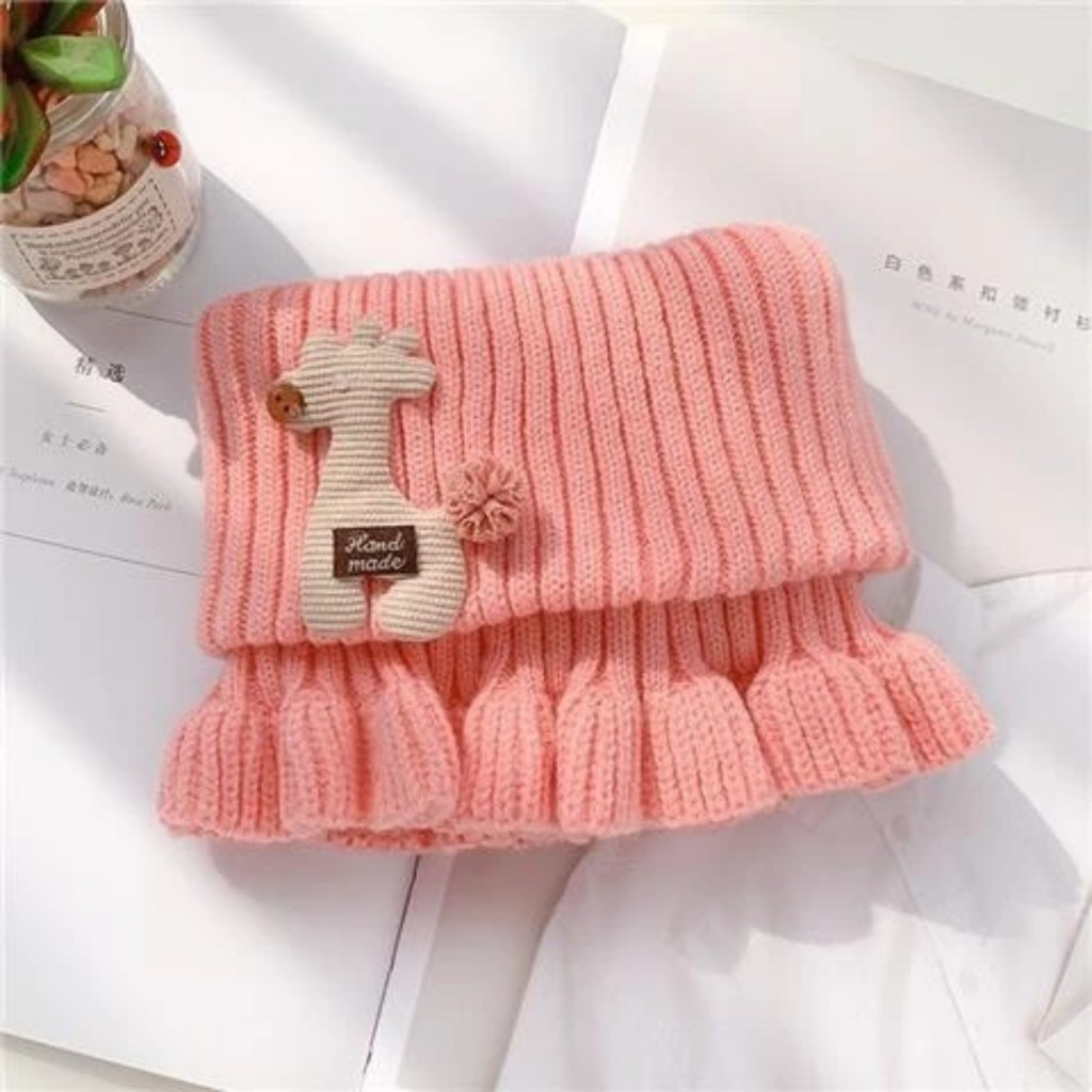Khăn ống quàng cổ cho bé 3-10 tuổi hình hươu