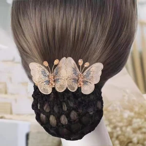 Ngân Hàng Khách Sạn Bướm Tóc Chuyên Nghiệp Tiếp Viên Hàng Không Y Tá Kẹp Tóc Phụ Kiện Tóc Cho Nữ