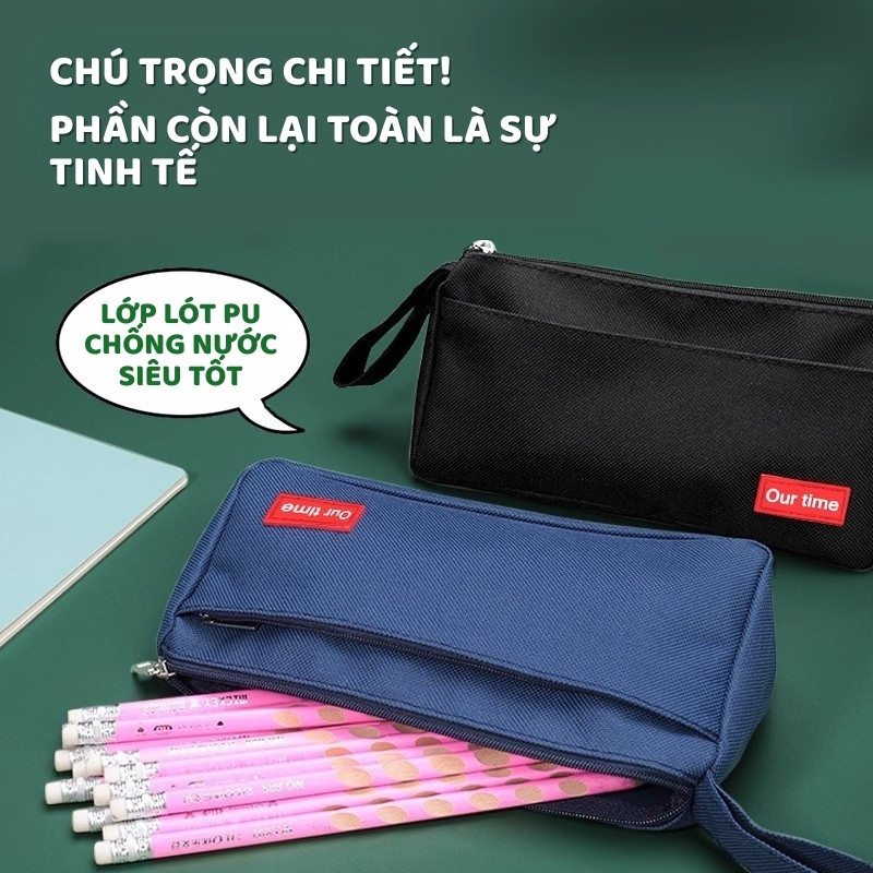 Túi đựng bút nhiều ngăn tiện ích, kiểu dáng đơn giản gọn nhẹ, đa dạng lựa chọn màu sắc, dành cho học sinh sinh viên
