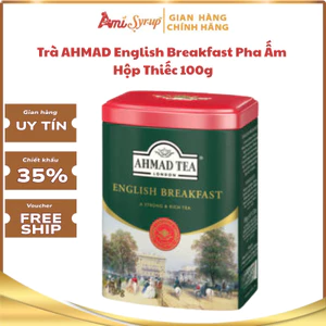 Trà AHMAD English Breakfast Pha Ấm Hộp Thiếc 100g Cho Ngày Mới Đầy Năng Lượng