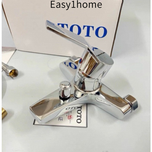 Vòi trộn nóng lạnh TOTO Nhật Bản, vòi bồn tắm bằng đồng nguyên chất, lõi van gốm, bộ vòi sen đầy đủ