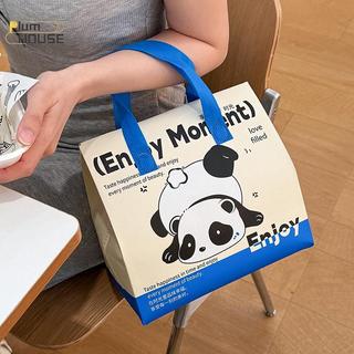 PlumHOUSE 1 Chiếc Họa Tiết Gấu Trúc Cách Nhiệt Thực Phẩm Túi Giao Hàng Lớn Thương Mại Cấp Thực Phẩm Vận Chuyển Túi Tote Túi Cách Nhiệt Có Thể Tái Sử Dụng Để Mang Thực Phẩm VN