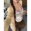Thiết kế Niche 2026 Phong cách mới Áo yếm nữ mùa hè mặc ngoài dây hở lưng Hot Girl Ren sọc không tay