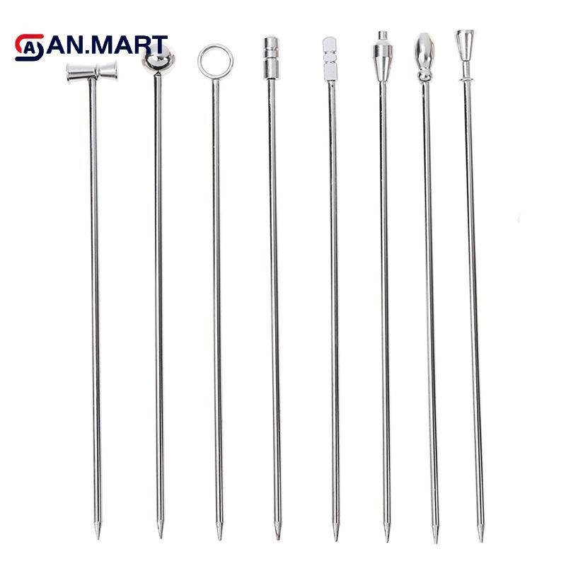 AN.MART 4 Thép không gỉ Cotail Stis Fruit Stis Đồ uống tái sử dụng Martini Pis VN