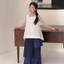 Trẻ Em Camisole 2026 Mùa Hè Bé Gái Phiên Bản Hàn Quốc Màu Trơn Rỗng Không Tay Top Trẻ Em Áo Sơ Mi Dovetail