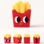 GETVOW French Fries Sharpener, Đồ dùng học sinh Máy mài bút chì sáng tạo, Văn phòng phẩm vui nhộn Phim hoạt hình Sinh viên mài lớp học