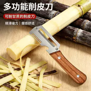 Tay Cầm Bằng Gỗ Đa Năng Lột Nhà Bếp Khoai Tây Lột Sugarcane Peeler Hành Xẻng Ba Trong Một 92JF