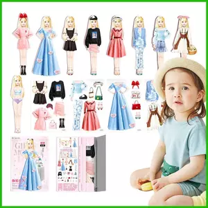 Búp Bê Giấy Cho Bé Gái Sáng Tạo Người Ngộ nghĩnh Quần Áo Mặc Búp Bê Mầm Non Đồ Chơi Học Tập Búp Bê Giấy Giả Vờ saixit2vn