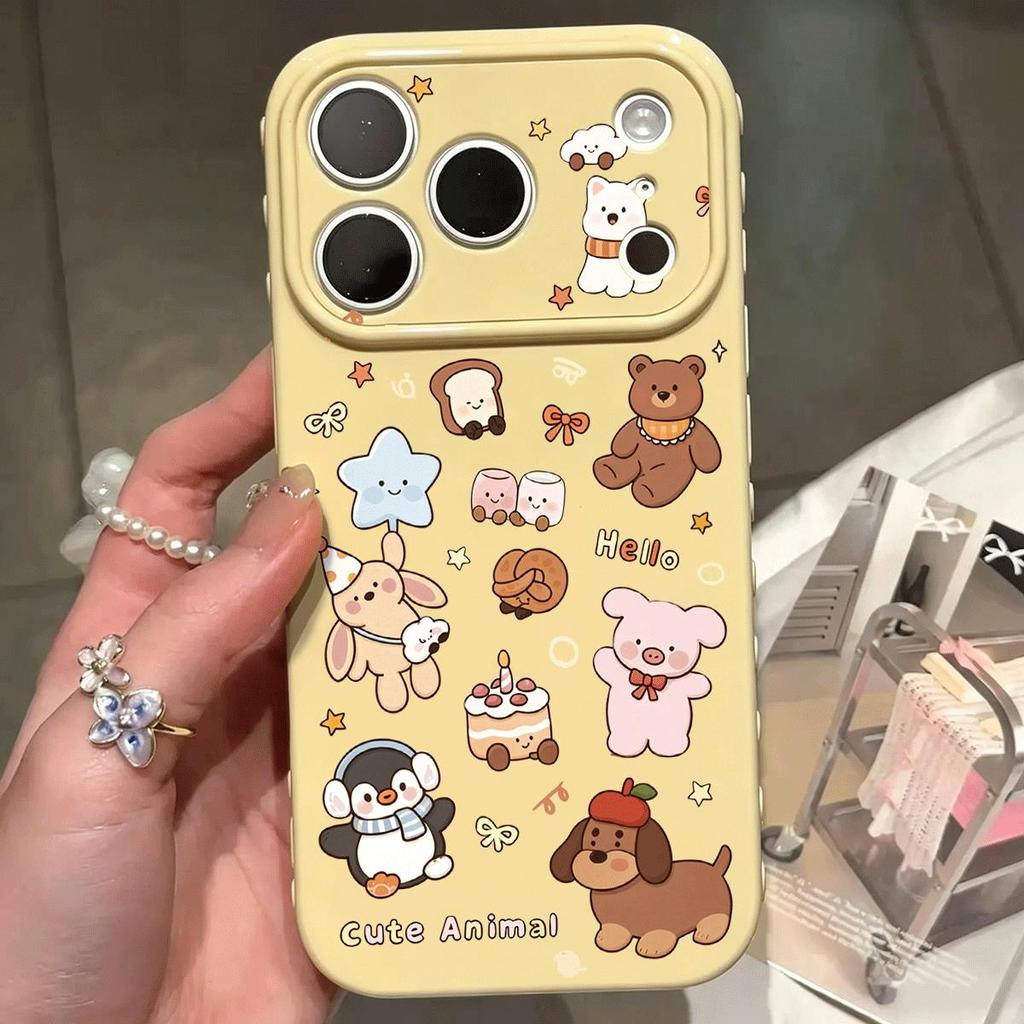 Đảng hội tụ đáng yêu cho trường hợp iPhone 17promax 16plus14/13/11Pro