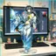 HK1 Gió hú Sóng Aemeath Đứng Tấm LUUK HERSSEN Acrylic Đứng Ký Anime Để Bàn Trang Trí KH1