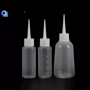 5 CÁI 40 / 100ml Nhựa Trong Suốt Đầu Applicator Chai Bóp Thích Hợp Cho Thủ Công Keo Nghệ Thuật Đa Năng Có Thể Đổ Lại Trống Đẹp