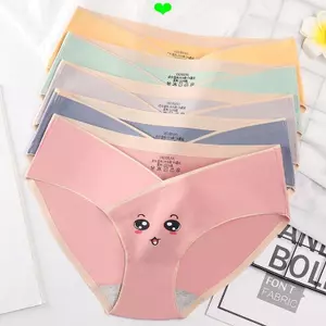 Quần Lót Bà Bầu Nữ Thấp Eo Nâng Bụng Cotton Nguyên Chất Mỏng Phong Cách Mang Thai Giữa Trễ Liền Mạch Kích Thước Lớn Mang Thai Quần