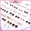MYPANDA 36 Đôi Thời Trang Nữ Bé Gái Pha Lê Diamante Hoa Bông Tai Bộ Trang Sức.