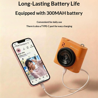 64MP Mini Ngón Tay Cái Camera Hành Động Học Sinh 16x Zoom Kỹ Thuật Số Camera Kỹ Thuật Số 1.4 "Màn Hình IPS Máy Ghi Hình Di Động Máy Quay