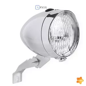 Đèn pha xe đạp cổ điển Vỏ ABS 3 đèn LED Xe đạp Đi đêm Cảnh báo an toàn Đèn trước không có pin mới