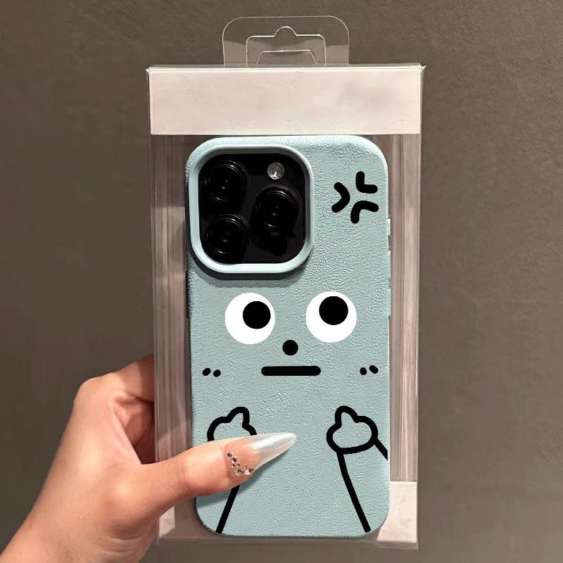 Nhân vật trắng giận dỗiVân dâu áp dụng cho vỏ điện tdoại iPhone 15/16/17/11/12/13/14
