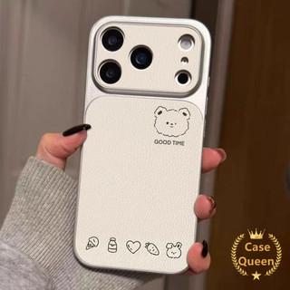 Ốp Lưng Cho iPhone 13 17 11 15 12 14 16 Pro Max 17 Air 14 Plus Hoạt Hình Dòng Gấu Đơn Giản Tức Thì Miếng Dán
