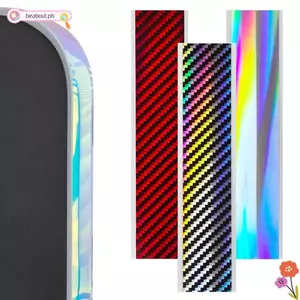 Băng bảo vệ khung BEABOUT, Nhãn dán cạnh vợt Pickleball chống trầy xước hấp thụ sốc, Laser lấp lánh chống rơi dạ quang Pickleball Paddle Edge Tape Sử dụng giải đấu