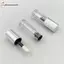 Cheenm 1 Mạ Điện Nắp Bạc Trống Trong Suốt Son Bóng Ống 3.5ml Môi Men Ống Di Động Hộp Đựng Trang Điểm DIY Phụ Kiện VN