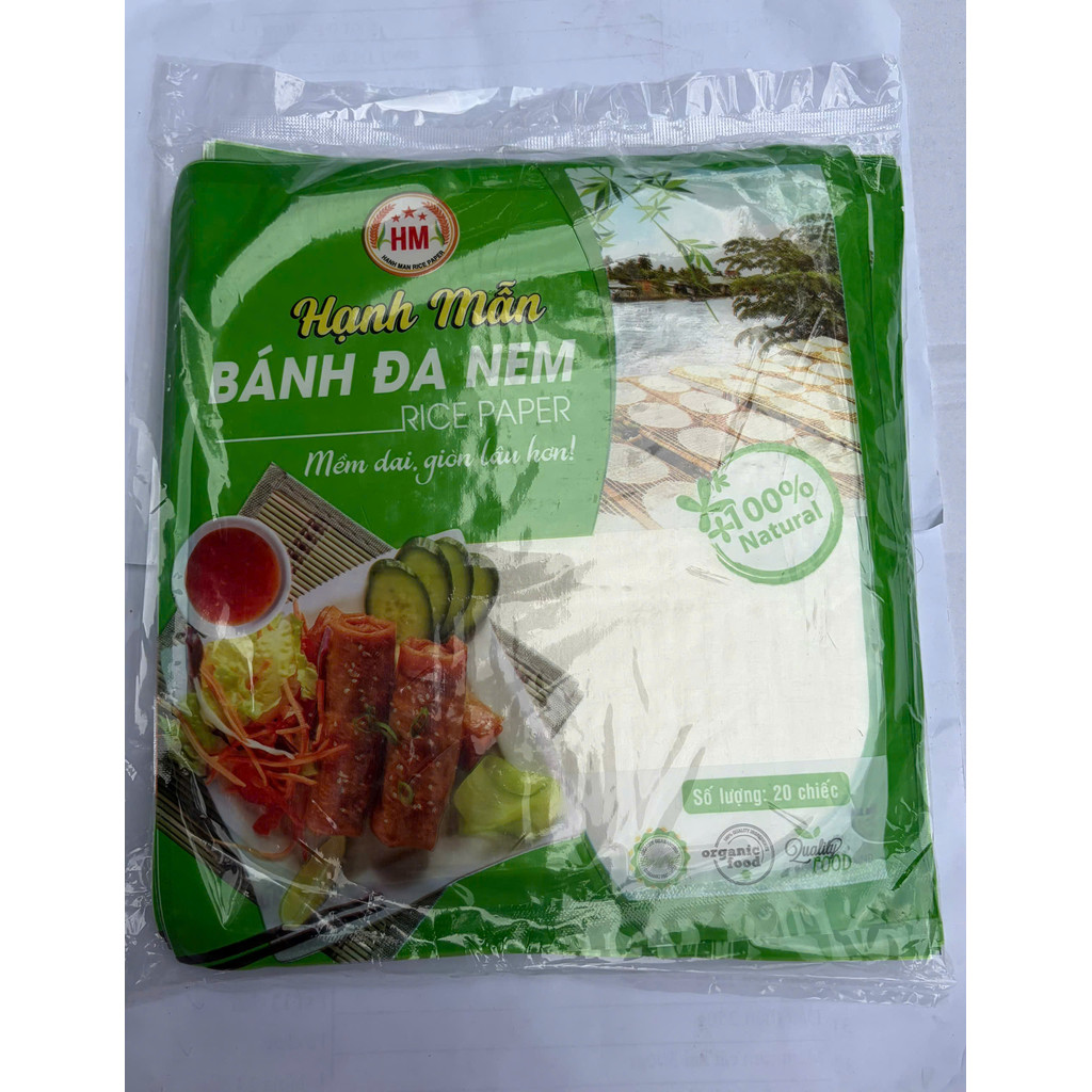 Combo BÁNH ĐA NEM HẠNH MẪN Chính hãng túi 20 chiếc - Vỏ Ram Làm Nem - Mềm dai dễ cuốn, Giòn Lâu Hơn