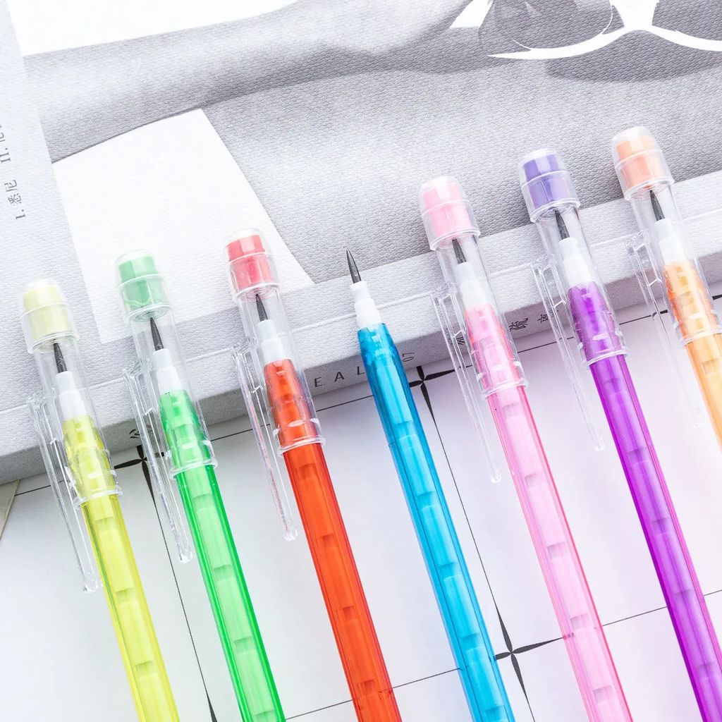 Combo 3 cây bút chì khúc có nắp HB