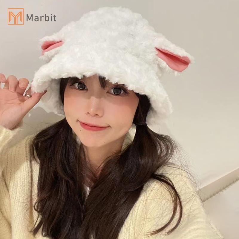 Mũ tai cừu nữ Marbit Mũ ngư dân đa chức năng dễ thương Thu đông Mới