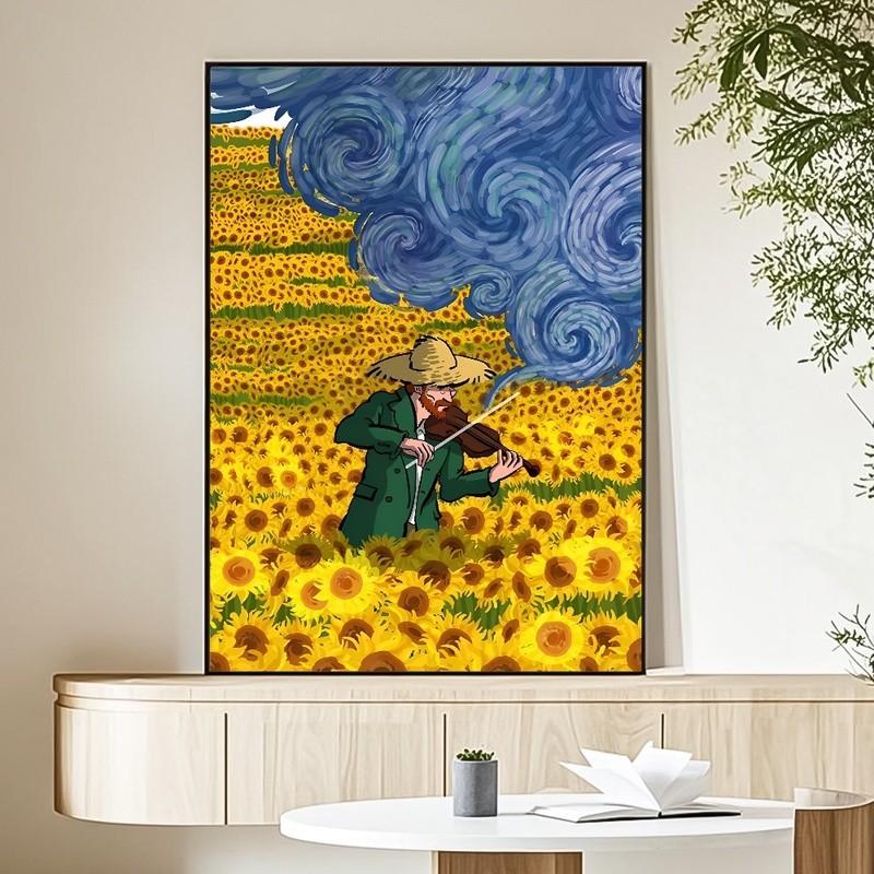 Vincent van Gogh Bình Dầu Tranh Phong Cách Trang Trí Nhà - Nghệ Thuật Treo Tường Canvas Không Khung Cho Phòng Ngủ & Phòng Khách, Món Quà Độc Đáo
