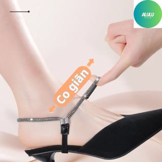 Dây Đeo Giày Cao Gót , Chống Tuột Gót Chân, Đính Đá, Chất Liệu Co Giãn Linh Hoạt, Thay Thế Dây Cũ