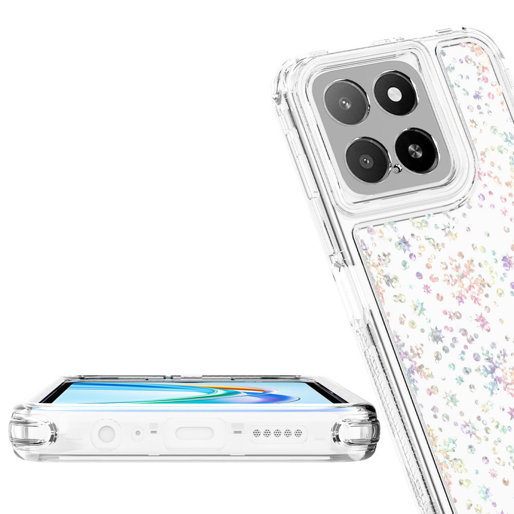 Giấy Laser Acrylic 3 TRONG 1 Làm Dày Trong Suốt Vỏ Điện Thoại Cứng Cho Huawei Honor 90 Lite Magic 6 5 Lite X9B X9A X8A X8B X7B X6B X6A X5B X40 4G 5G Bốn Góc Chống Sốc