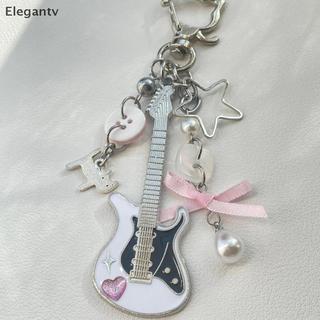 EGN Y2K Đàn Guitar Nam Nữ Thoáng Mát Pentagram Nơ Mặt Dây Chuyền Thời Trang Rock Punk Túi Phụ Kiện Quà Tặng N