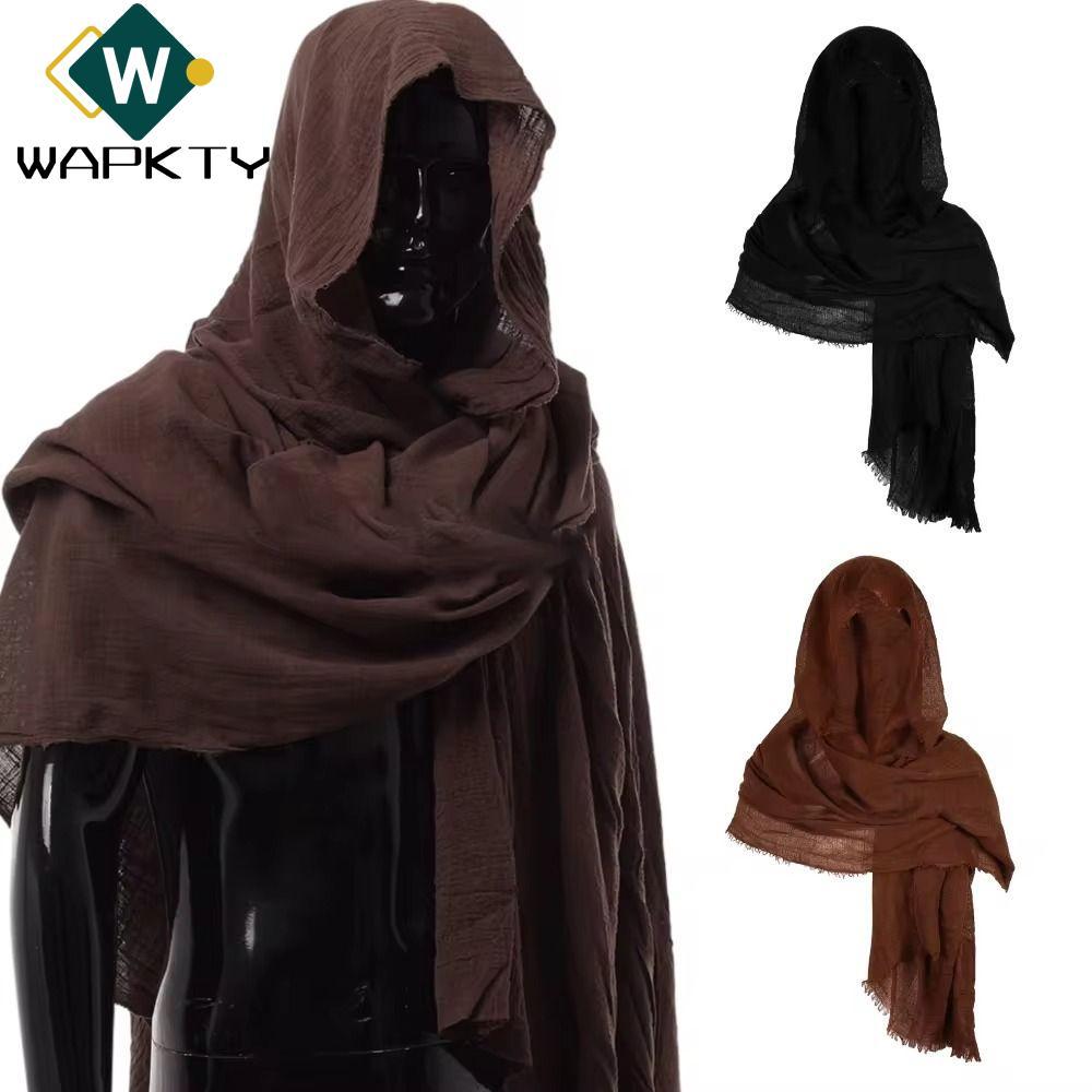 Áo choàng quấn WAPKTY, Áo hoodie cổ điển cướp biển thời trung cổ màu đen / nâu nhẹ dành cho nam, Unisex Halloween DIY Trang phục hóa trang