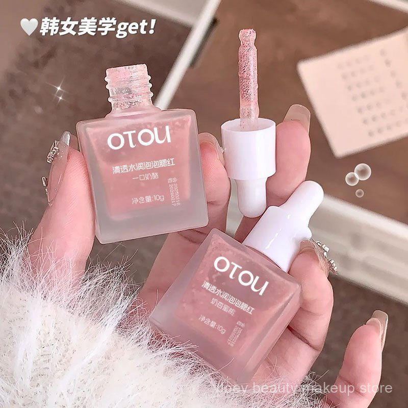 OTOU Bubble Liquid Blush Tăng cường độ ẩm lâu trôi Da Phong cách Hàn Quốc Pure Desire A8UF