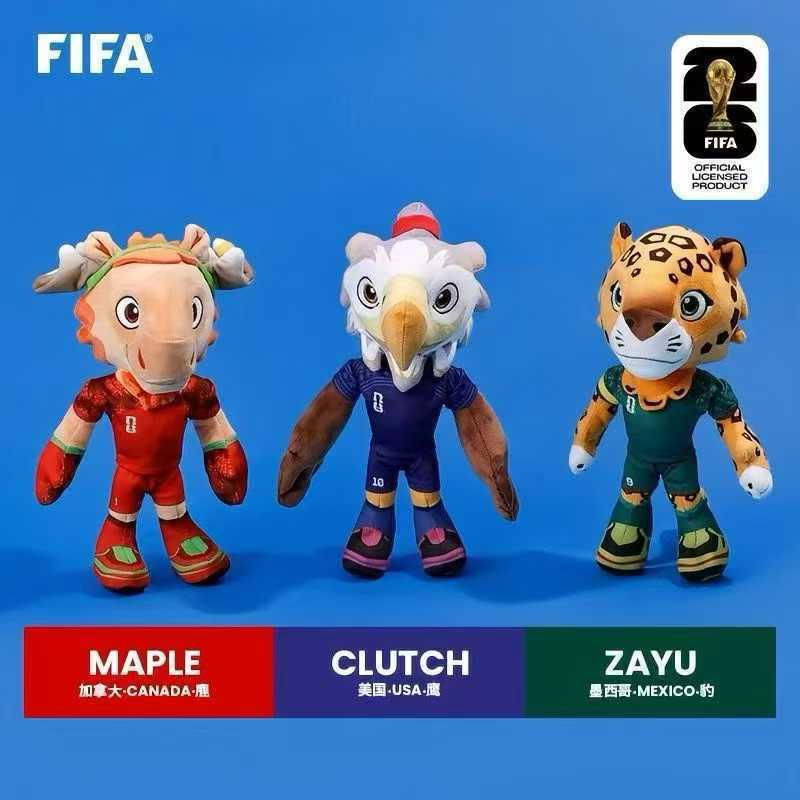 2026 Hoa Kỳ Canada Mexico World Cup Linh Vật Sang Trọng Đồ Chơi Móc Khóa Mặt Dây Chuyền Quà Tặng Giáng Sinh gift