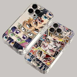Anime Demon Slayer Kimetsu No Yaiba Infinity Castle Casing Cho OPPO A38 A18 A79 A98 A78 A60 Reno 10 5G 8 10 Pro Plus Realme C75 9 Pro 5G Ốp Điện Thoại Trong Suốt Họa Tiết TPU Mềm Silicone