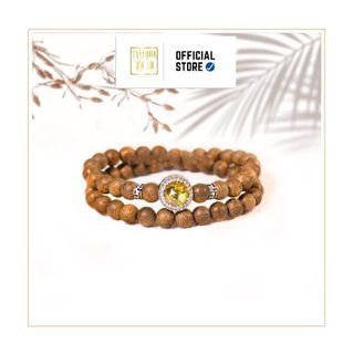 Vòng Tay Trầm Hương 54 Hạt mix Minh Nguyệt Hợp Mệnh Trầm Hương Yên Lộc