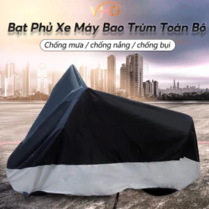 Áo Phủ Xe Máy Chống Mưa & Nắng - Chất Liệu Dù Oxford Cao Cấp, Chống Nước & Bụi Tốt, Phù Hợp Mọi Thời Tiết