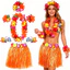 SY3 Hawaii Carnival Đảng Váy Cỏ Bộ Hula Dance Trang Phục Người Lớn Trẻ Em Mẫu Giáo Trình Diễn Sân Khấu YS3