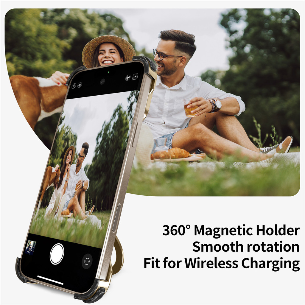 Hợp Kim Nhôm Điện Thoại Di Động Ốp Lưng Cho Funda iPhone 17 Pro Max 16 Pro Max 15 Pro Chắc Chắn Gỗ óc chó Kim Loại Đứng Cho Bao Da