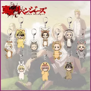 YT4 Tokyo Revengers Móc Khóa Túi Anime Mặt Dây Chuyền Móc Khóa Hai Mặt Acrylic Móc Chìa Khóa Manjiro Sano Ken Ryuguji Draken Mike
