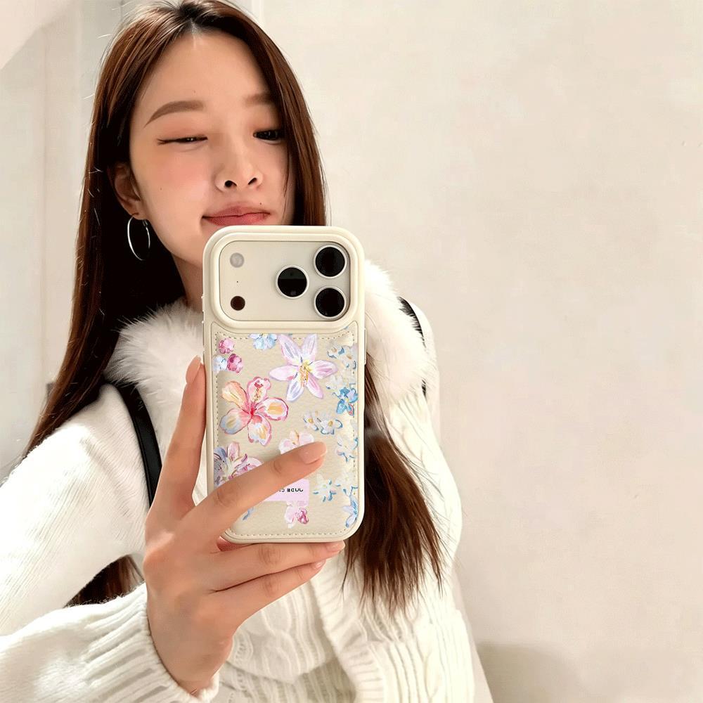 Ốp lưng iPhone họa tiết hoa xinh cho iPhone 17/16 Pro Max/15/14/13/12