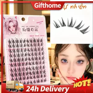🚚【giao Hàng 24h】Lông mi giả mắt to tự nhiên, lông mi giả siêu mỏng thích hợp cho người mới bắt đầu