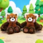 Spike Price [Sẵn sàng] Chạy bộ Búp bê sang trọng Raccoon Vui nhộn Búp bê gấu trúc dễ thương Gối trẻ em Bé gái Quà tặng búp bê ngủ
