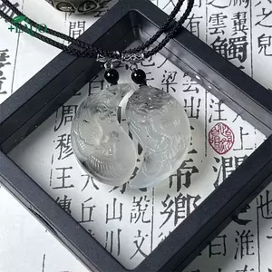 Springevenstar 2 Chiếc Rồng Phượng Ngọc Mặt Dây Chuyền Nelace Luy Trừ Tà Ác Thần An Toàn Tốt Lành Quyến Rũ Nelace Cặp Đôi Quà Tặng Springevenstar