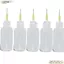 CPINCP 5 chiếc Hộp đựng thông lượng lỏng, Chai đầu kim bằng thép không gỉ PE +, Tính linh hoạt 50ml Dung môi dầu chống rò rỉ Chất lỏng nhỏ giọt