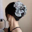 Mực Thanh Lịch Bướm Nơ Tóc Vuốt Kẹp Lông Vũ Phong Cách Thời Trang Chignon Cá Mập Kẹp Dành Cho Nữ