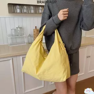 Túi Tote Nữ BRARAA, Túi Nách Dung Tích Lớn Xuân Hè, Túi Đeo Vai Đơn Vải Đa Năng